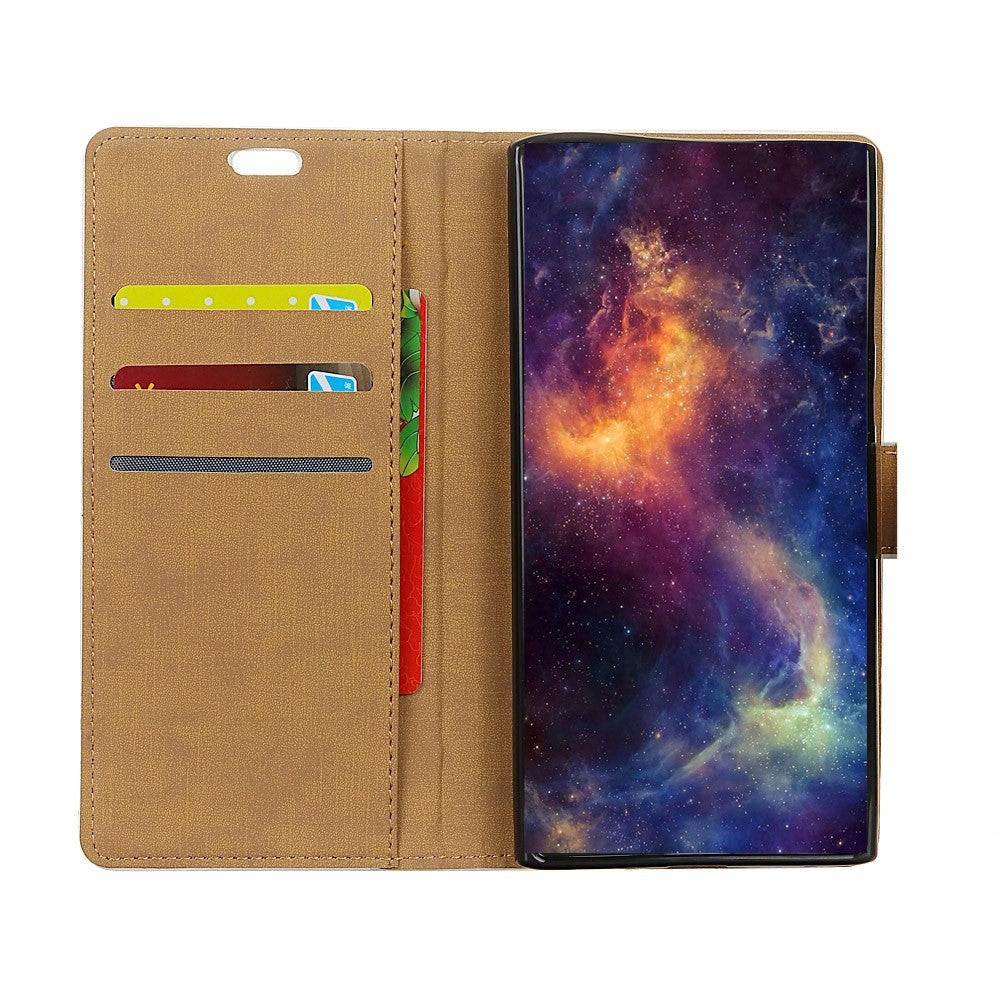 Samsung Galaxy S10e Slim Wallet Læder Cover m. Pung Sort