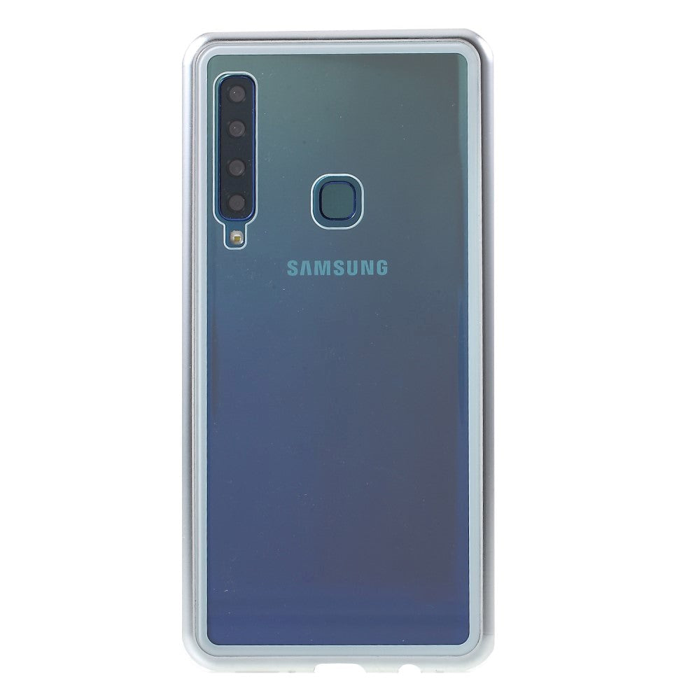 Samsung Galaxy A9 (2018) Magnetisk Cover m. Glasbagside - Hvid