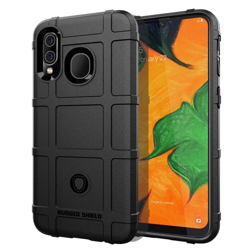 Samsung Galaxy A40 Solidt Plastik Cover - Sort