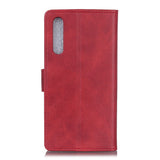 EIDERWOOD - Samsung Galaxy A30s / A50 - Kunstlæder Flip Cover m. Kortholder & Ståfunktion - Rød