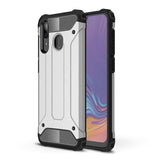 Samsung Galaxy A30 Armor Guard Hårdt Plastik Cover - Sølv