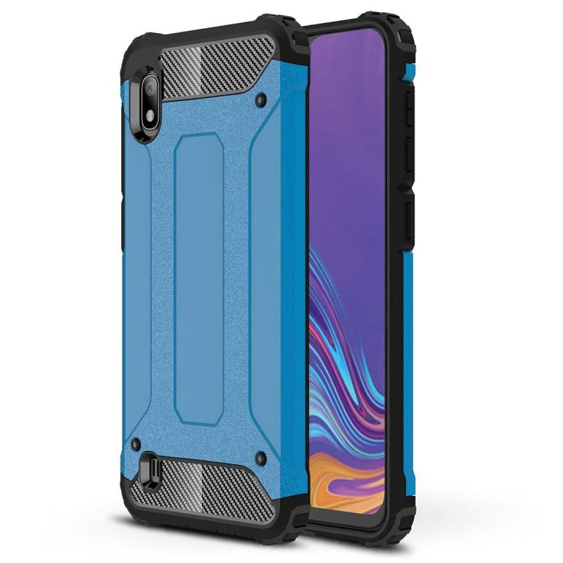 Samsung Galaxy A10 Armor Guard Hårdt Plastik Cover - Blå