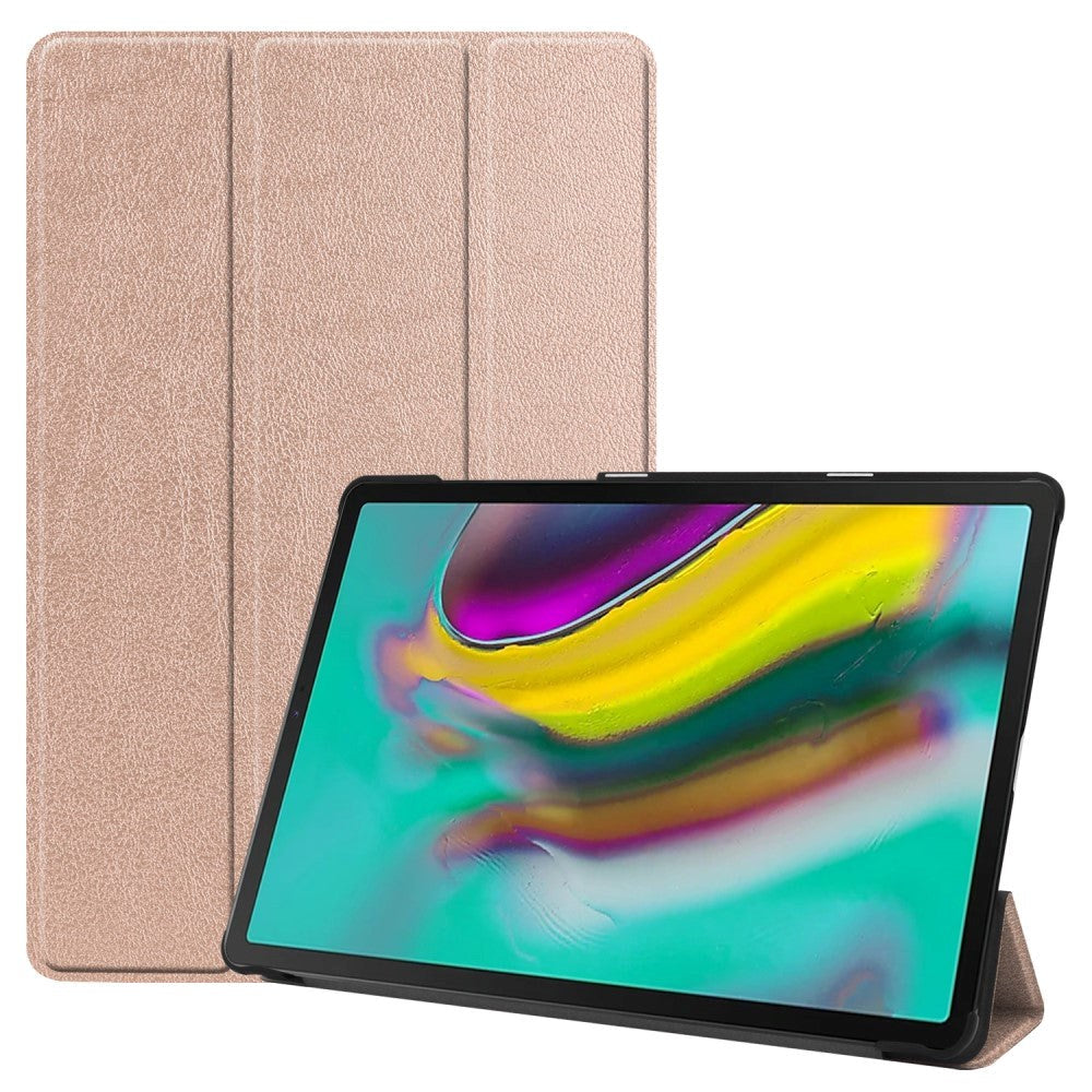 Samsung Galaxy Tab S5e Læder Cover m. Stand - Rose Gold