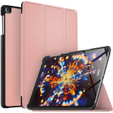 Samsung Galaxy Tab A 10.1" (2019)  Tri-Fold Læder Cover m. Ståfunktion - Lyserød