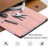 Samsung Galaxy Tab A 10.1" (2019)  Tri-Fold Læder Cover m. Ståfunktion - Lyserød