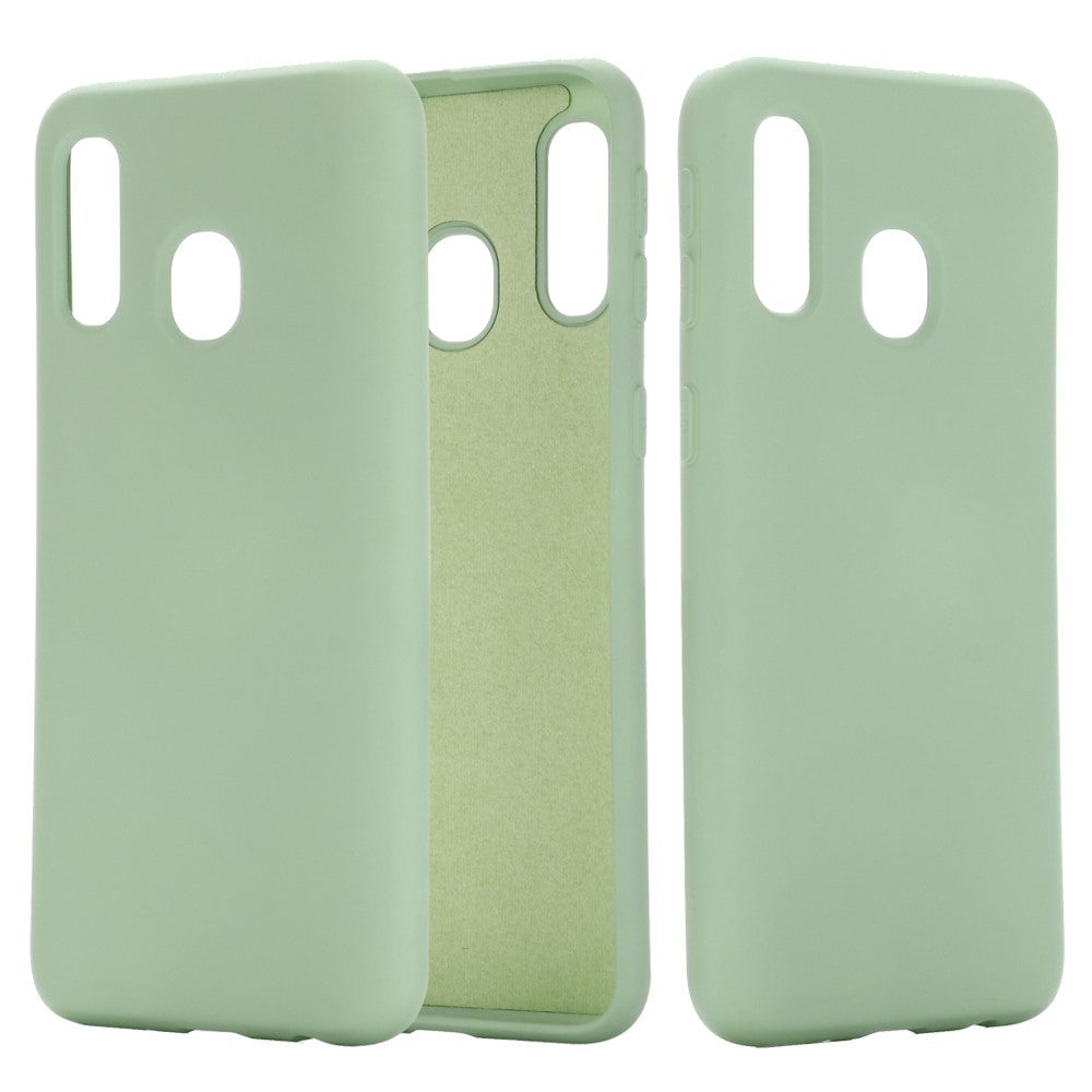 Samsung Galaxy A40 Silikone Bagside Cover - Grøn