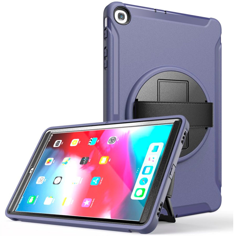 Samsung Galaxy Tab A 10.1 (2019) Håndværker Cover m. Håndholder - Mørkeblå / Sort