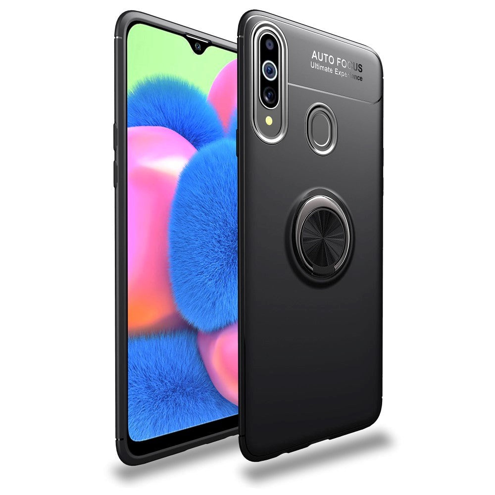 Samsung Galaxy A20s Cover m. Ring / Stander - Sort