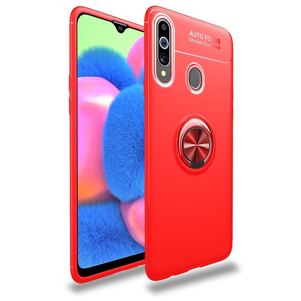 Samsung Galaxy A20s Cover m. Ring / Stander - Rød