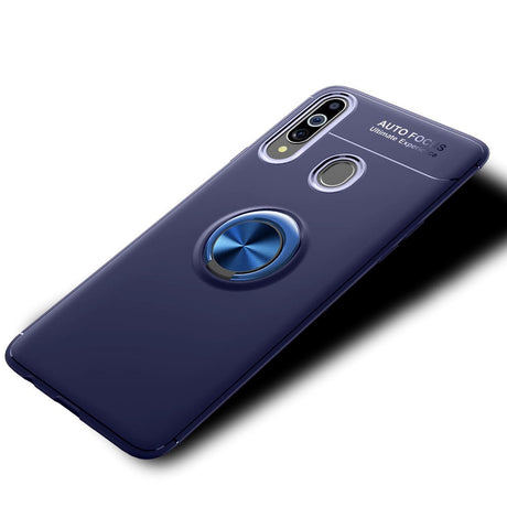 Samsung Galaxy A20s Cover m. Ring / Stander - Blå