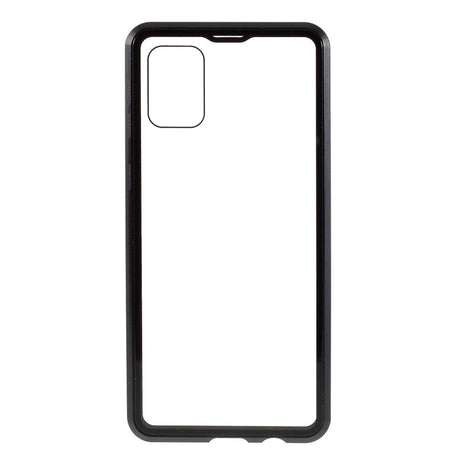 Samsung Galaxy A51 360⁰ Magnetisk Cover m. Glas Forside & Bagside - Sort