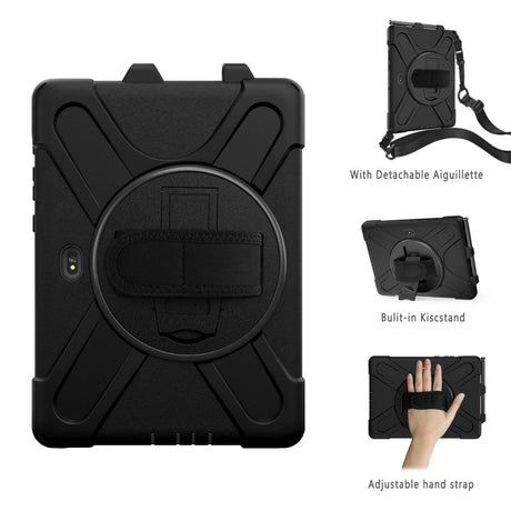 Samsung Galaxy Tab Active Pro Håndværker Case m. 360⁰ Fod & Skulderstrop - Sort