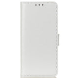 Samsung Galaxy M11 Læder Flip Cover m. Pung & Ståfunktion - Hvid