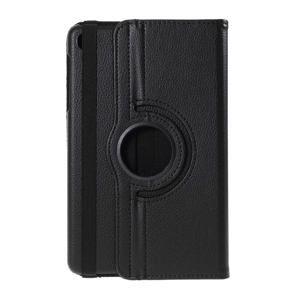 Litchi Samsung Galaxy Tab A 8.4 (2020) Læder Flip Cover m. 360 Graders Ståfunktion - Sort