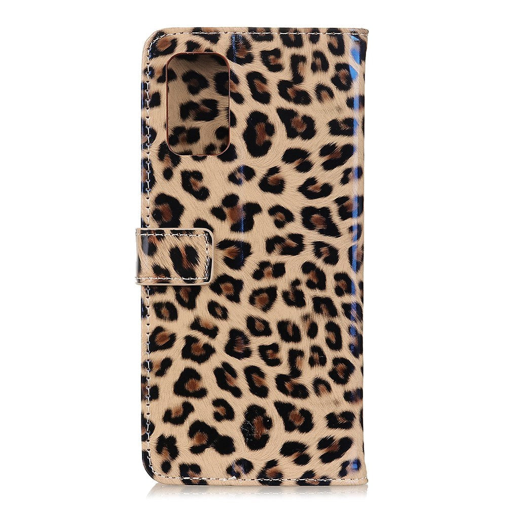 Samsung Galaxy Note 20 Læder Cover m. Kortholder - Leopard