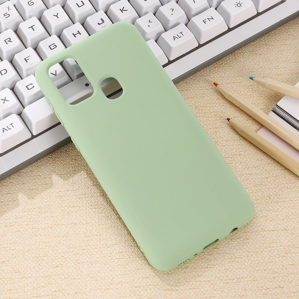 Samsung Galaxy A21s Silikone Cover - Grøn