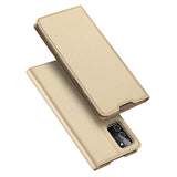 Samsung Galaxy Note 20 DUX DUCIS Skin Pro Series Læder Cover m. Kortholder - Guld