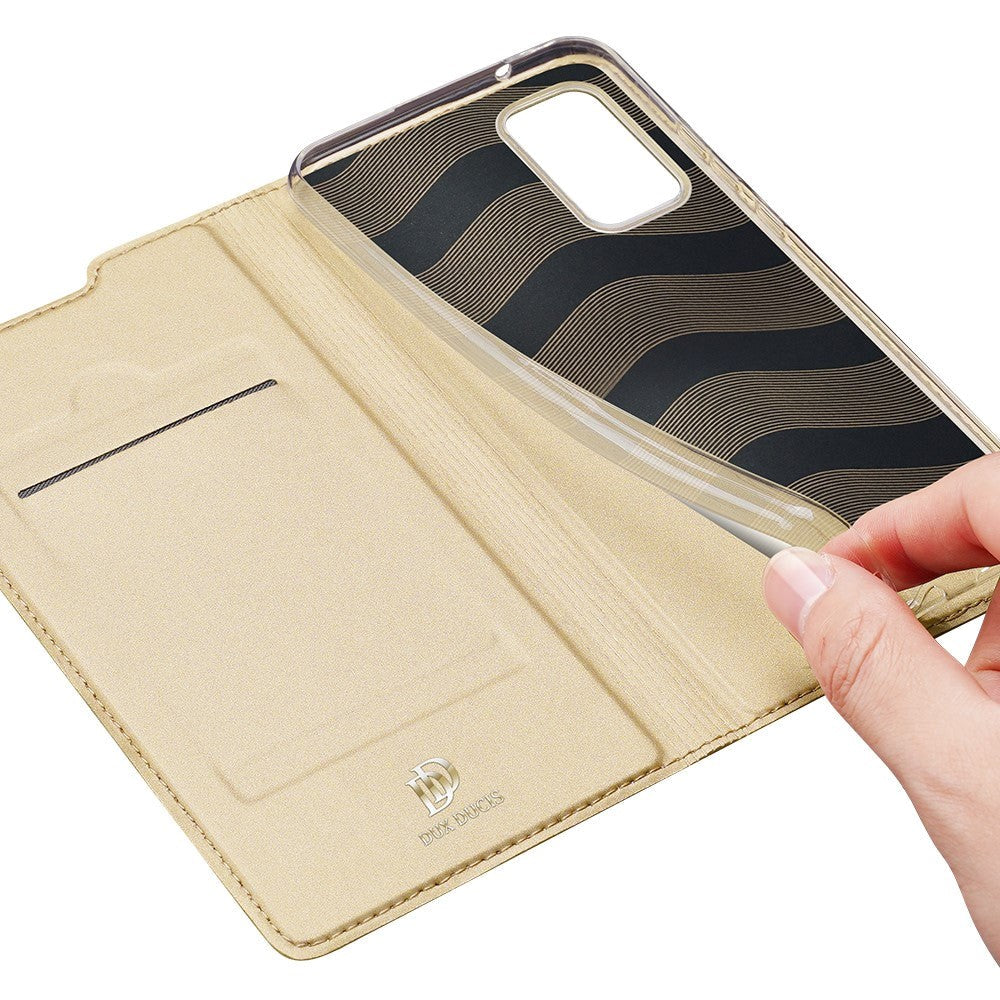 Samsung Galaxy Note 20 DUX DUCIS Skin Pro Series Læder Cover m. Kortholder - Guld