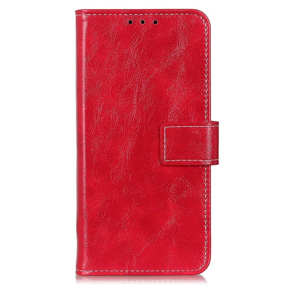 Samsung Galaxy S20 FE / S20 FE (5G) Læder Flip Cover m. Stander - Rød