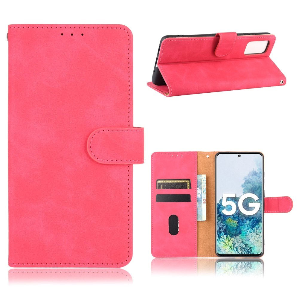 Samsung Galaxy S20 FE / S20 FE (5G) Læder Flip Cover m. Pung - Pink