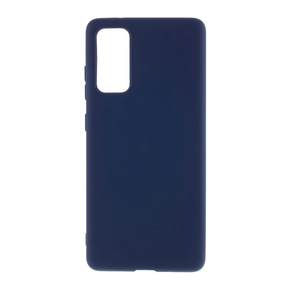 Samsung Galaxy S20 FE / S20 FE (5G) Mat Fleksibelt Bagside Cover - Blå