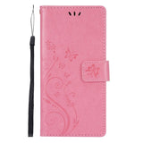 Samsung Galaxy S21 Flip Cover m. Stander & Pung - Blomster - Pink