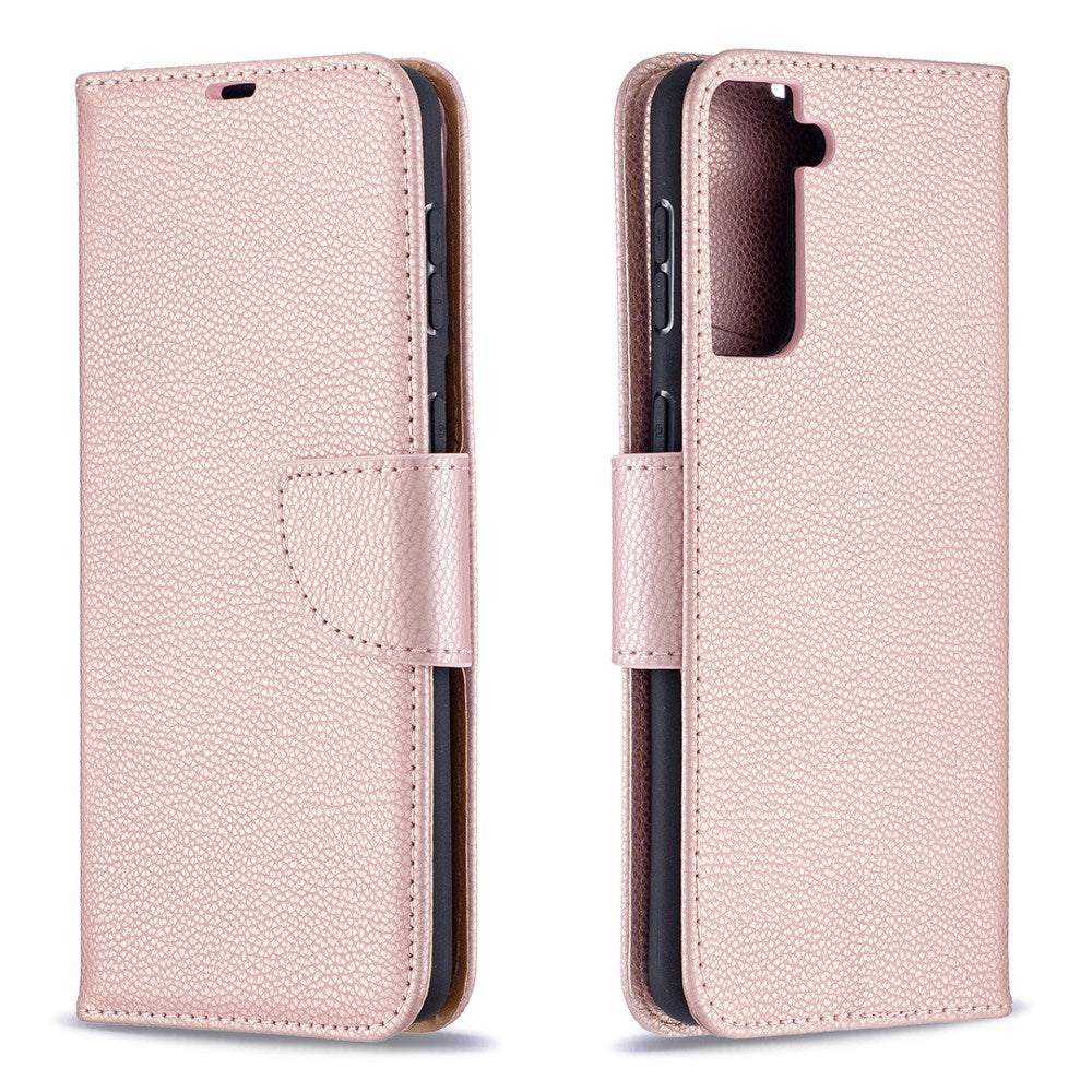 EIDERWOOD - Samsung Galaxy S21+ (Plus) - Kunstlæder Flip Cover m. Kortholder & Ståfunktion - Rose Gold