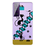 Samsung Galaxy S21+ (Plus) Fleksibelt Plastik Cover - Katte Trappe - Gennemsigtig