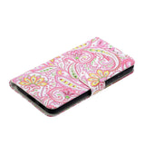 Samsung Galaxy S21+ (Plus) Læder Cover m. Pung - Paisley Flower