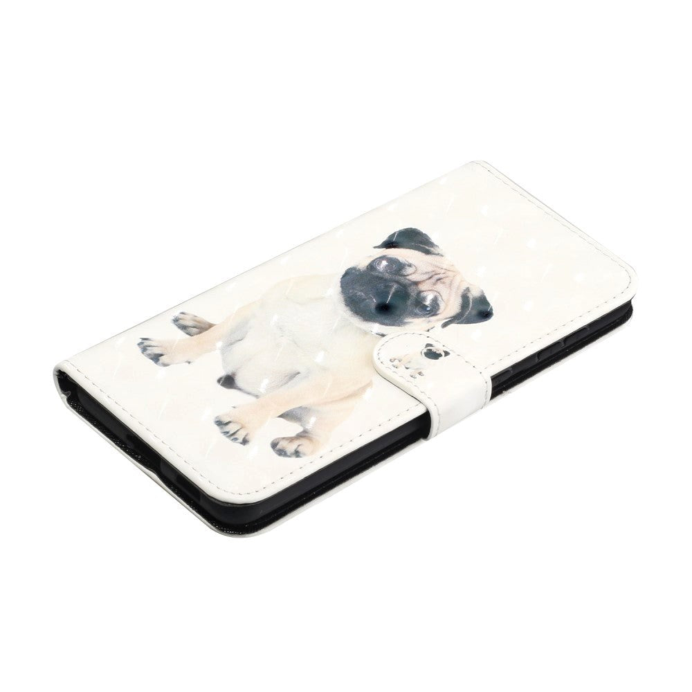 Samsung Galaxy S21+ (Plus) Skinnende Læder Cover m. Pung - Mops