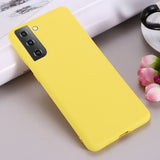 Samsung Galaxy S21 Liquid Silikone Cover - Gul