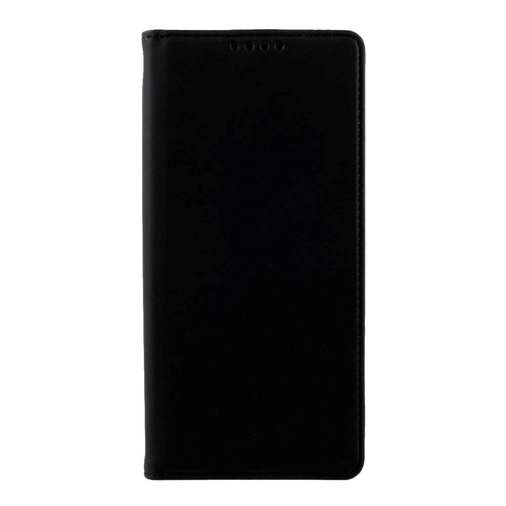 Samsung Galaxy S21+ (Plus) Neutralt Læder Cover m. Kortholder og Kickstand - Sort