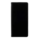 Samsung Galaxy S21+ (Plus) Neutralt Læder Cover m. Kortholder og Kickstand - Sort