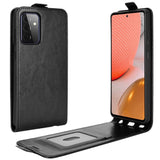 Samsung Galaxy A72 (4G / 5G) Vertikal Flip Cover - Sort