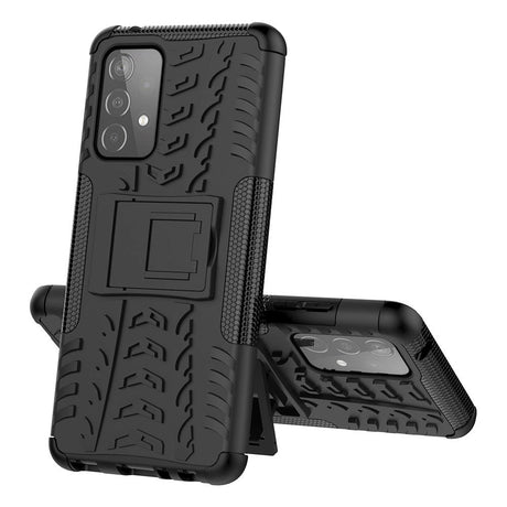 Samsung Galaxy A52s (5G) / A52 (4G / 5G) Cool Tyre Håndværker Bagside Cover m. Stander - Sort