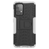 Samsung Galaxy A52s (5G) / A52 (4G / 5G) Cool Tyre Håndværker Bagside Cover m. Stander - Hvid