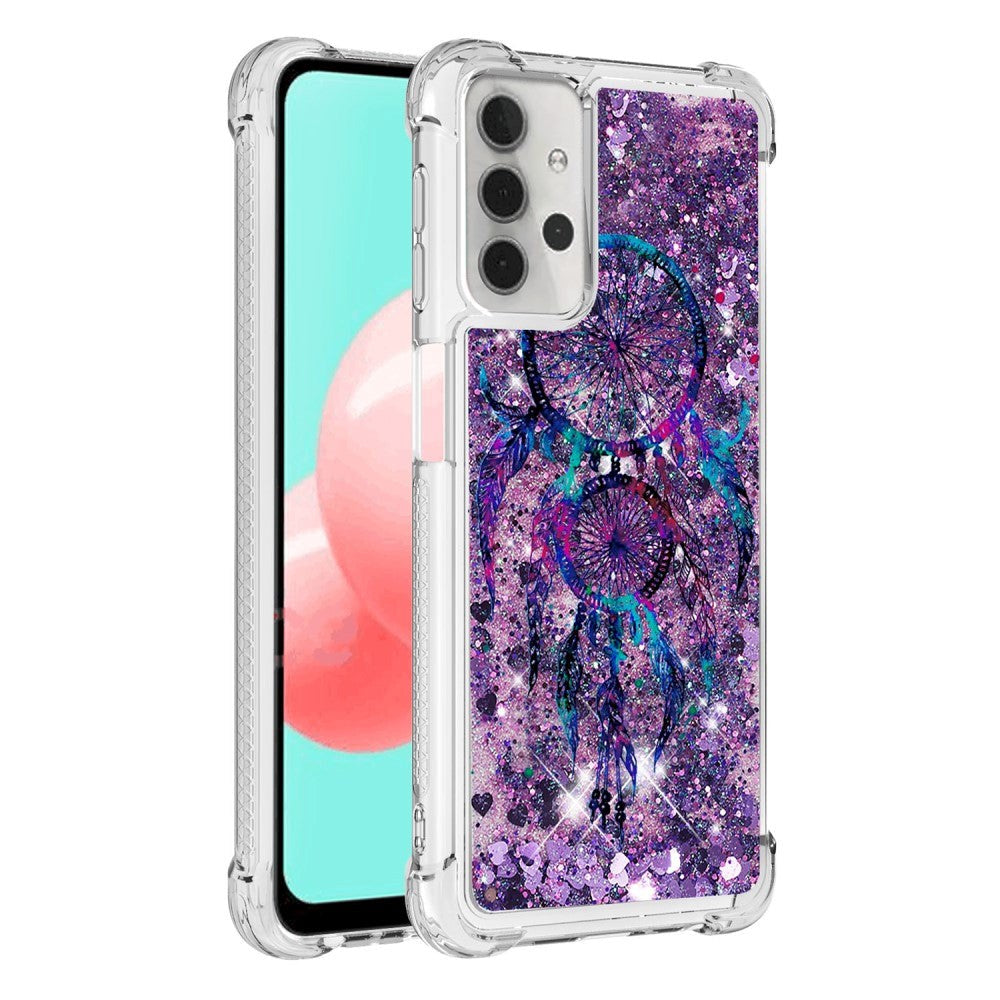 Samsung Galaxy A32 (5G) Shockproof Plastik Cover - Lilla Drømmefanger - Glimmer