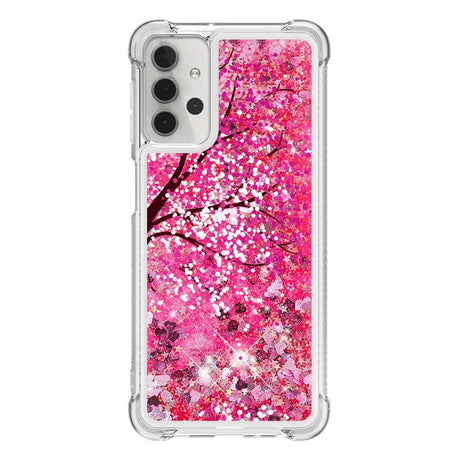 Samsung Galaxy A32 (5G) Shockproof Plastik Cover - Pink Træ - Glimmer