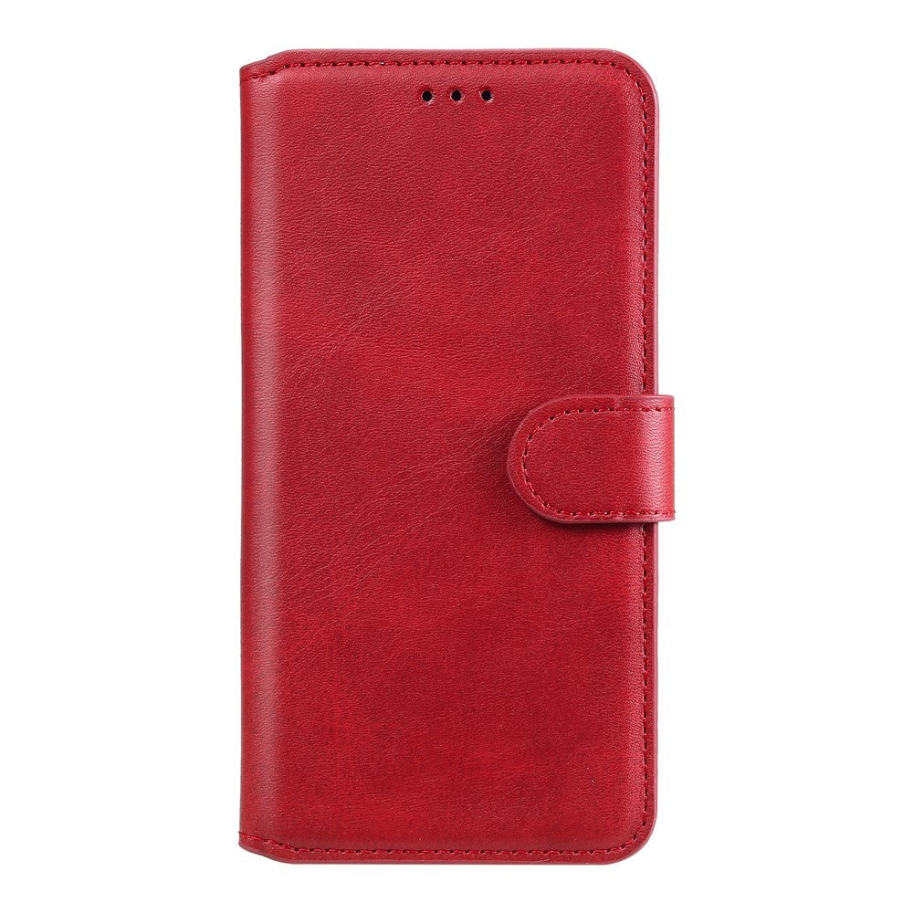 Samsung Galaxy A32 (5G) Blødt Læder Flip Cover m. Pung - Rød