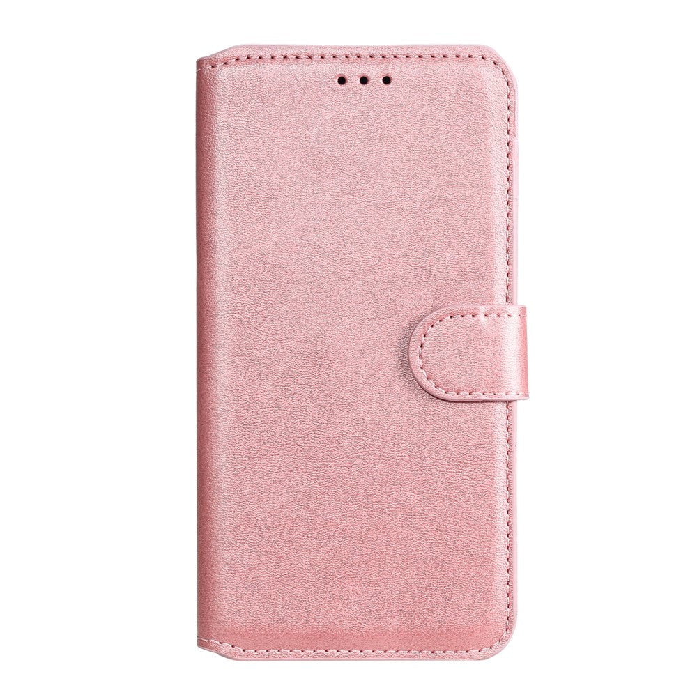 Samsung Galaxy A32 (5G) Blødt Læder Flip Cover m. Pung - Rose Gold