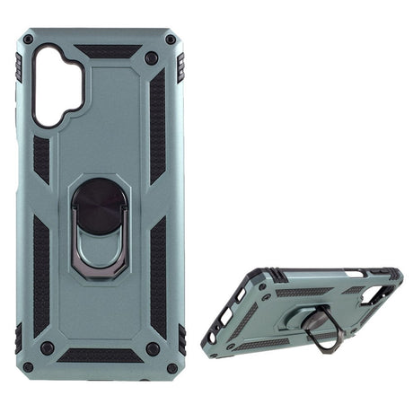 Samsung Galaxy A32 5G Håndværkercover m. Magnetisk Stander - Army Grøn