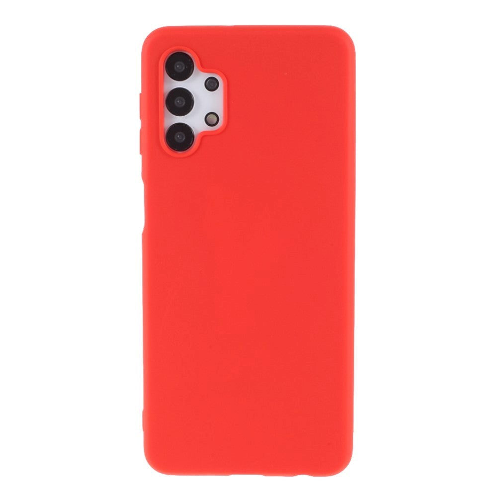 Samsung Galaxy A32 (5G) Mat Fleksibelt Bagside Cover - Rød