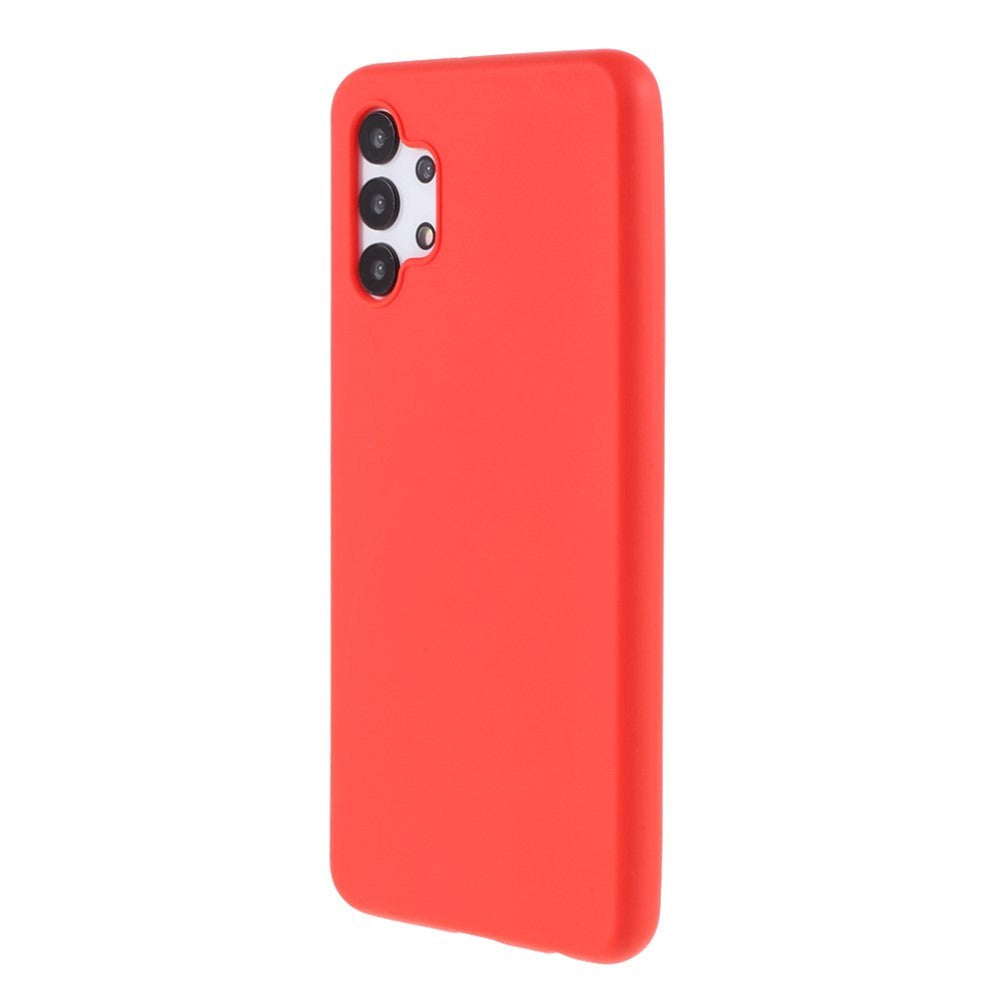 Samsung Galaxy A32 (5G) Mat Fleksibelt Bagside Cover - Rød