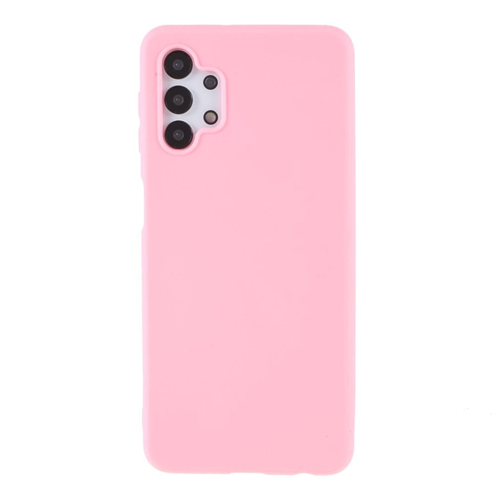 Samsung Galaxy A32 (5G) Mat Fleksibelt Bagside Cover - Lyserød