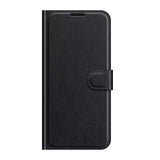 Samsung Galaxy A22 (4G) Litchi imiteret Læder Cover m. Pung - Sort