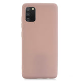 Samsung Galaxy A02s Mat Fleksibelt Bagside Cover - Blush Pink