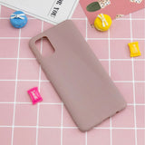 Samsung Galaxy A02s Mat Fleksibelt Bagside Cover - Blush Pink