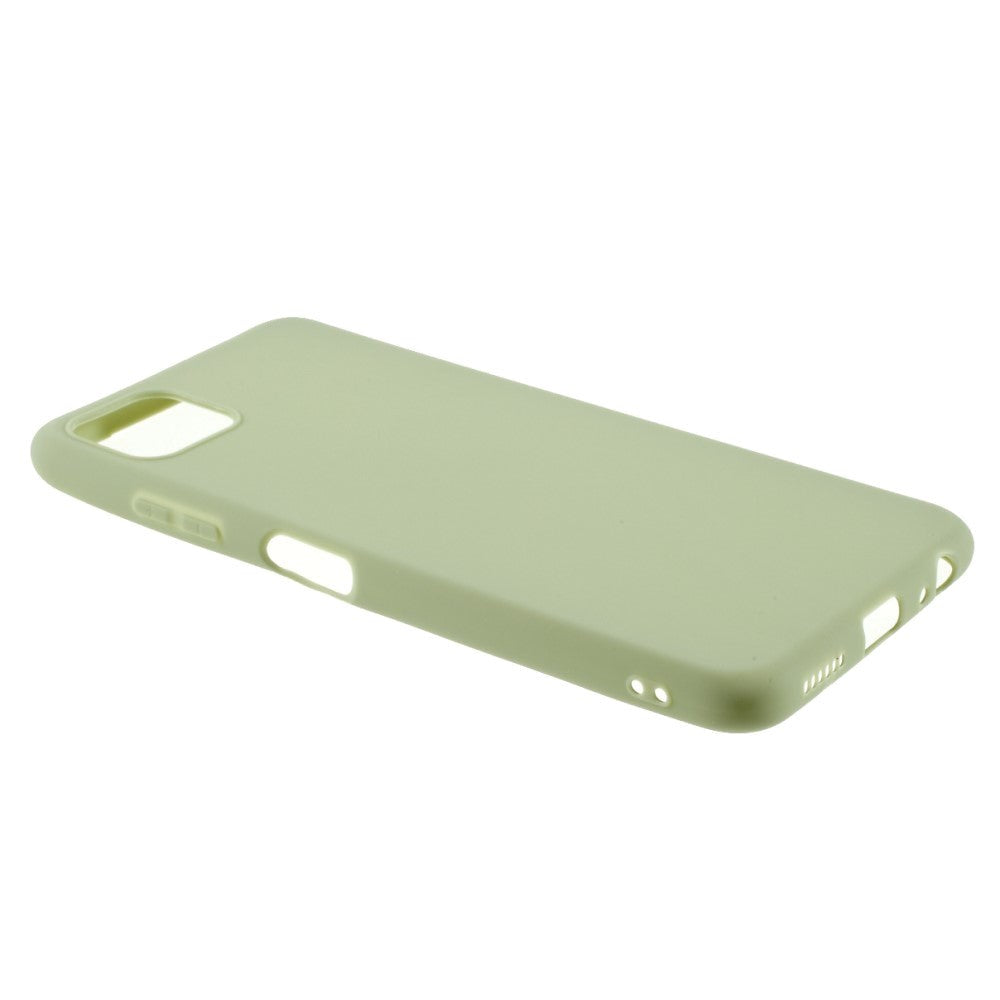 Samsung Galaxy A22 (5G) Fleksibel Plastik Bagside Cover - Grøn