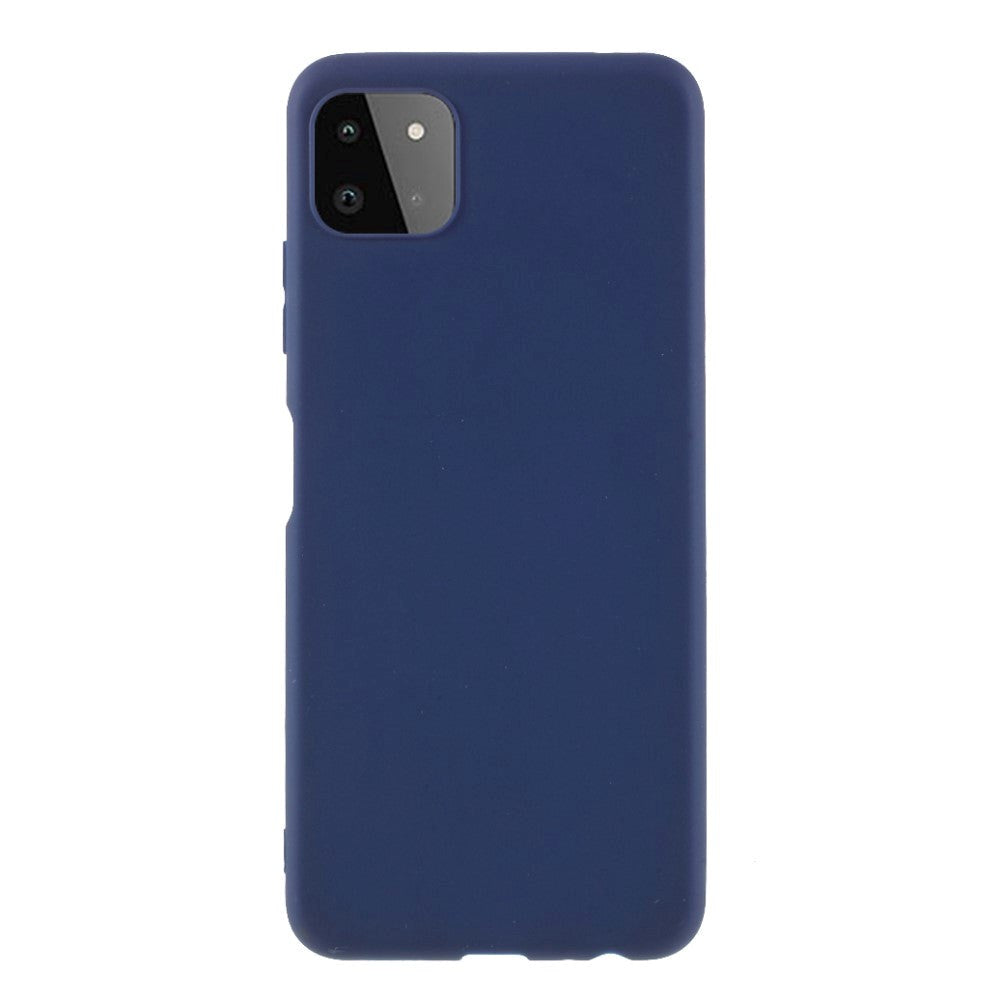 Samsung Galaxy A22 (5G) Fleksibel Plastik Bagside Cover - Navy Blå