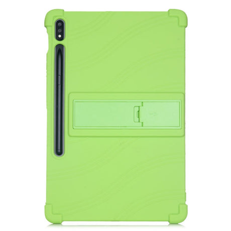 Samsung Galaxy Tab S8 Plus / S7 Plus 12.4" Silikone Cover m. Ståfunktion - Grøn